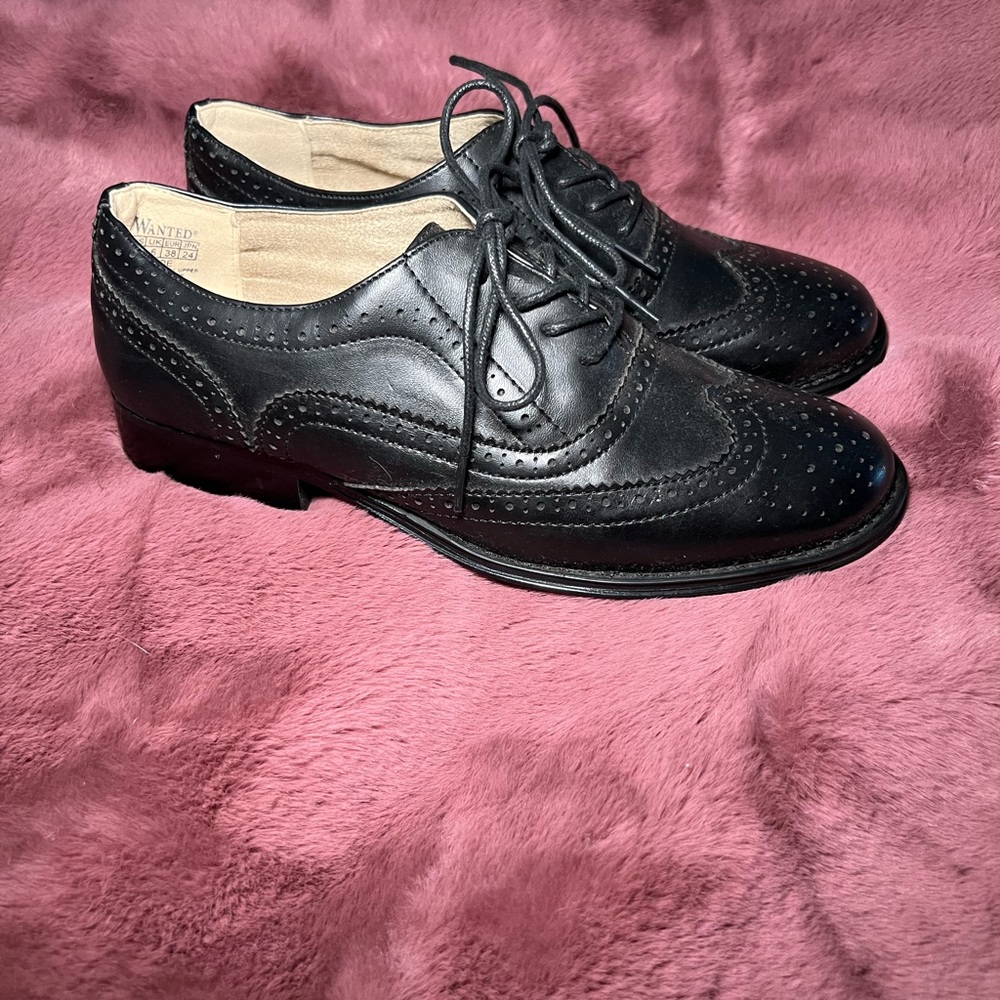ModCloth Wanted Black Oxford Shoes- Sold